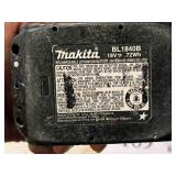 Makita® 18V 4.0Ah 72Wh Rechargeable Lithium Ion Cordless Tool Battery BL1840B