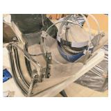 Lot of (6) Assorted Faceshields with Brackets and Clear Shields