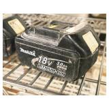 Lot of (2) Makita® 18V 4.0Ah 72Wh  and 18V 3.0Ah 54Wh Rechargeable Lithium Ion Cordless Tool Battery