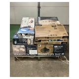 Massive Pallet of Brand Name Misc Faucets, Showers, Fixtures, Towel Bars, Bathroom Fans, Ceiling Fans, Lights, and More (Great for eBay Sellers)