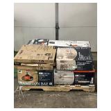 Massive Pallet of Brand Name Misc Faucets, Showers, Fixtures, Towel Bars, Bathroom Fans, Ceiling Fans, Lights, and More (Great for eBay Sellers)