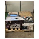 Massive Pallet of Brand Name Misc Faucets, Showers, Fixtures, Towel Bars, Bathroom Fans, Ceiling Fans, Lights, and More (Great for eBay Sellers)