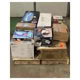 Massive Pallet of Brand Name Misc Faucets, Showers, Fixtures, Towel Bars, Bathroom Fans, Ceiling Fans, Lights, and More (Great for eBay Sellers)