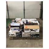 Massive Pallet of Brand Name Misc Faucets, Showers, Fixtures, Towel Bars, Bathroom Fans, Ceiling Fans, Lights, and More (Great for eBay Sellers)