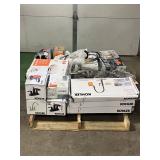 Massive Pallet of Brand Name Misc Faucets, Showers, Fixtures, Towel Bars, Bathroom Fans, Ceiling Fans, Lights, and More (Great for eBay Sellers)