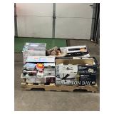 Massive Pallet of Brand Name Misc Faucets, Showers, Fixtures, Towel Bars, Bathroom Fans, Ceiling Fans, Lights, and More (Great for eBay Sellers)