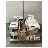 Massive Pallet of Brand Name Misc Faucets, Showers, Fixtures, Towel Bars, Bathroom Fans, Ceiling Fans, Lights, and More (Great for eBay Sellers)
