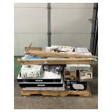 Massive Pallet of Brand Name Misc Faucets, Showers, Fixtures, Towel Bars, Bathroom Fans, Ceiling Fans, Lights, and More (Great for eBay Sellers)
