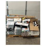 Massive Pallet of Brand Name Misc Faucets, Showers, Fixtures, Towel Bars, Bathroom Fans, Ceiling Fans, Lights, and More (Great for eBay Sellers)