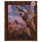 Pheasant and Moose Fabric Panels