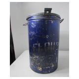Vintage Metal Flour Container
