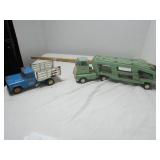 Vintage Tonka Jeep and Tonka Truck Hauler