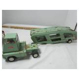 Vintage Tonka Jeep and Tonka Truck Hauler