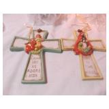 Ceramic Christmas Crosses