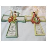 Ceramic Christmas Crosses