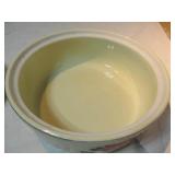 Red Poppy Casserole Dish Vintage