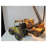 Vintage Tonka Mighty Crane and Forklift Toys