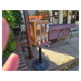Vintage Three-Slot Candy Dispenser Machine