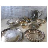 (D-2) Assorted Vintage Silverplated...