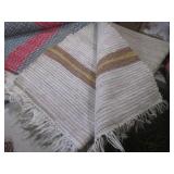 (EW5) 4 Throw Rugs and Basket with ...