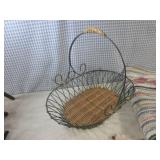 (EW5) 4 Throw Rugs and Basket with ...