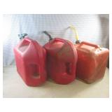 (F-2) 3 - 5-Gallon Gas Cans...