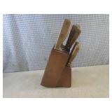 (G-1) Vintage Wood Handle Kitchen K...