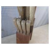 (G-1) Vintage Wood Handle Kitchen K...