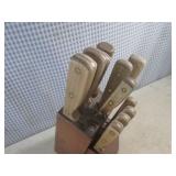 (G-1) Vintage Wood Handle Kitchen K...