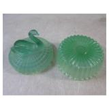 (CNTR) Vintage Jeannette Glass Swan...