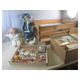 (G-1) Lot of Misc - Vintage Wood Cr...