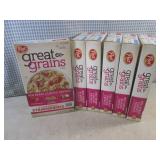 (C-2) 6 Boxes of Great Grains Red B...