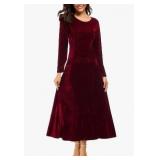 Red Velvet Long Sleeve Women
