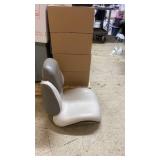 Gray and White Boat Seat with High Backrest