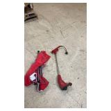 Toro 8 Inch Cut Electric Trimmer and Red Folding Chair