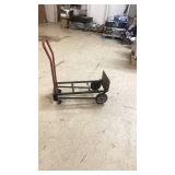 Heavy Duty Industrial Dolly with Red Handle and Steel Frame