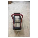Heavy Duty Industrial Dolly with Red Handle and Steel Frame