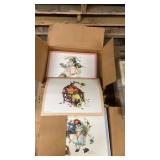 Collection of Approximately 200 Norman Rockwell Laminated Art PrintsÂ 