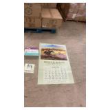Collection of Vintage Advertising and Art Calendars Including Brown & Bigelow