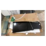 18x28 Inch Black Granite Countertop Slab (Broken)