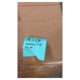 18x28 Inch Black Granite Countertop Slab (Broken)