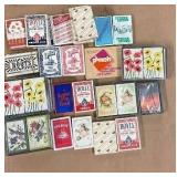 Collection of Vintage and Modern Playing Card Decks Assorted Brands