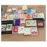 Collection of Vintage and Modern Playing Card Decks Assorted Brands