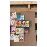 Collection of Vintage and Modern Playing Card Decks Assorted Brands