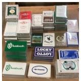 Collection of 52 Standard Sized Vintage Advertising Playing Card Decks