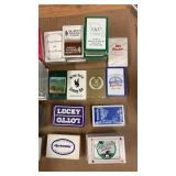 Collection of 52 Standard Sized Vintage Advertising Playing Card Decks