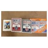 Collection of 12 Hoyle Poker Playing Card Decks and Balloon Playing Cards