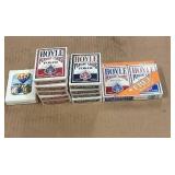 Collection of 12 Hoyle Poker Playing Card Decks and Balloon Playing Cards