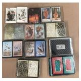 Collection of 30 Decks of Vintage and Themed Playing Card Decks, Assorted Brands