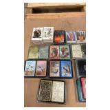 Collection of 30 Decks of Vintage and Themed Playing Card Decks, Assorted Brands